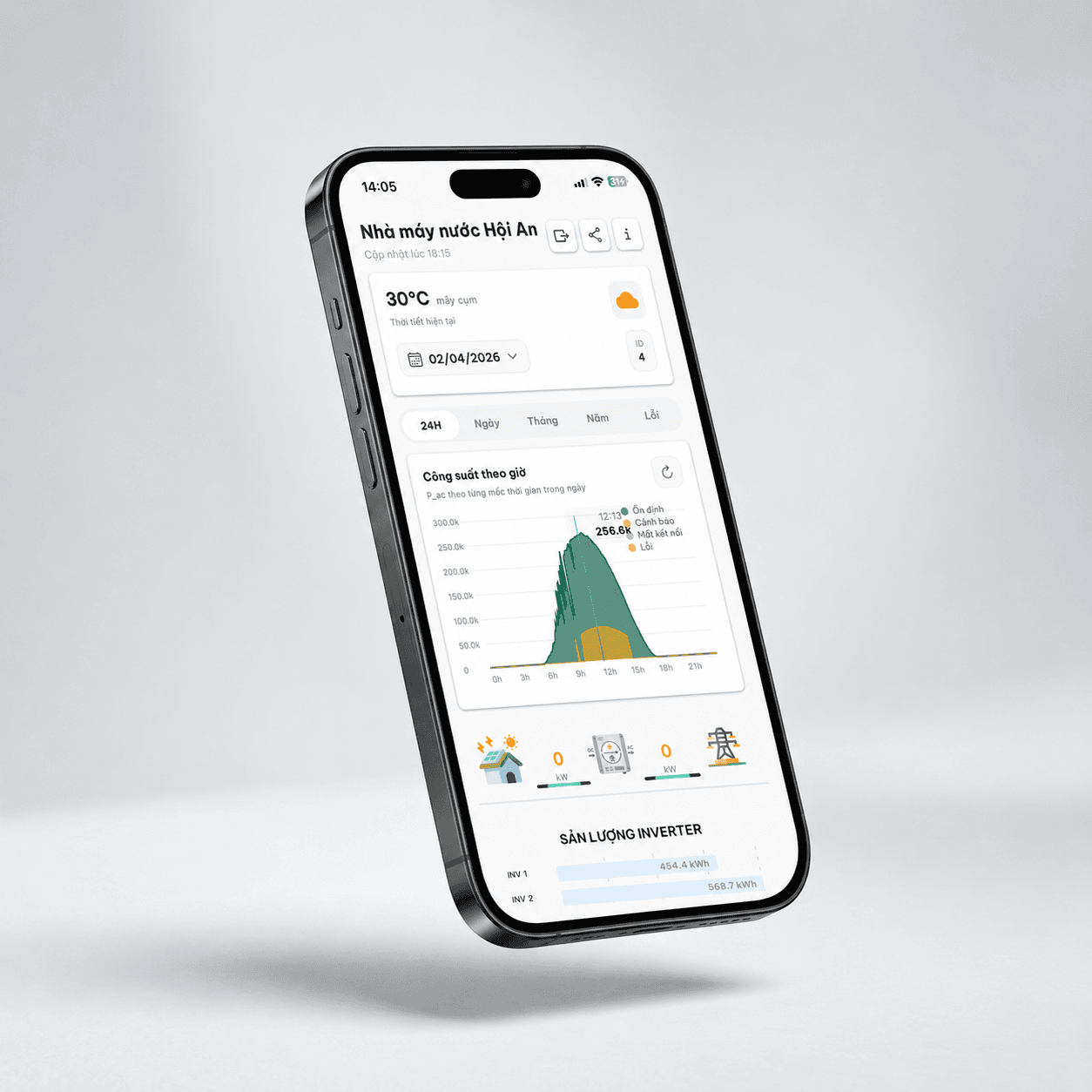 Solar Vision App Mockup